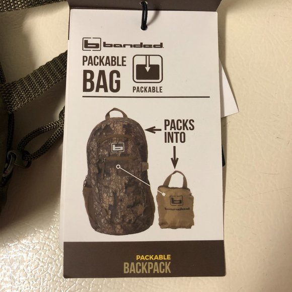 Banded Packable Backpack -  Realtree Timber - ‎Unisex adult. - Picture 4 of 4